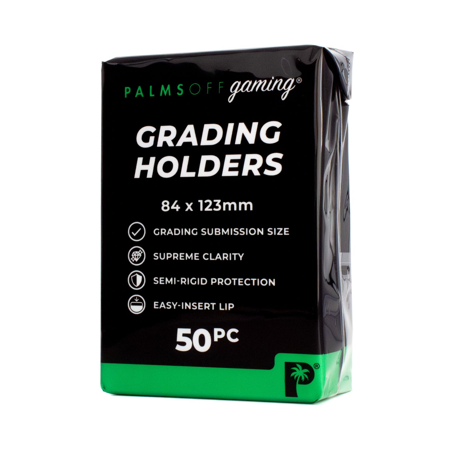 Palms Off Gaming Packs Grading Holders Semi Rigid BOX 200 Grading Holders