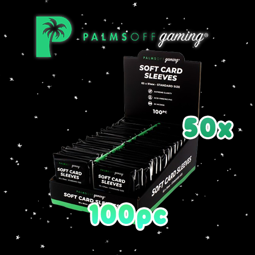 Palms Off Gaming Soft Card Sleeves display case (5000 sleeves)