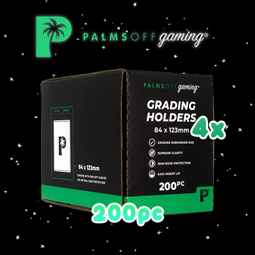 Palms Off Gaming Packs Grading Holders Semi Rigid BOX 200 Grading Holders